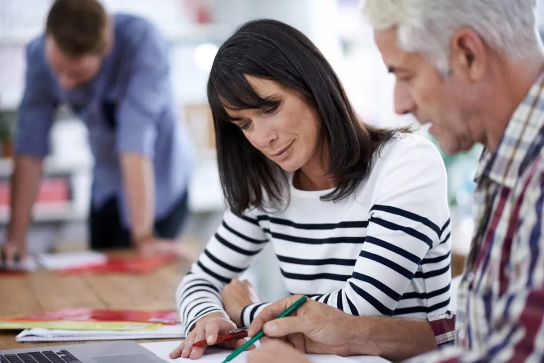 Adult learning new coping skills during a psychoeducation session at Ethos Wellness