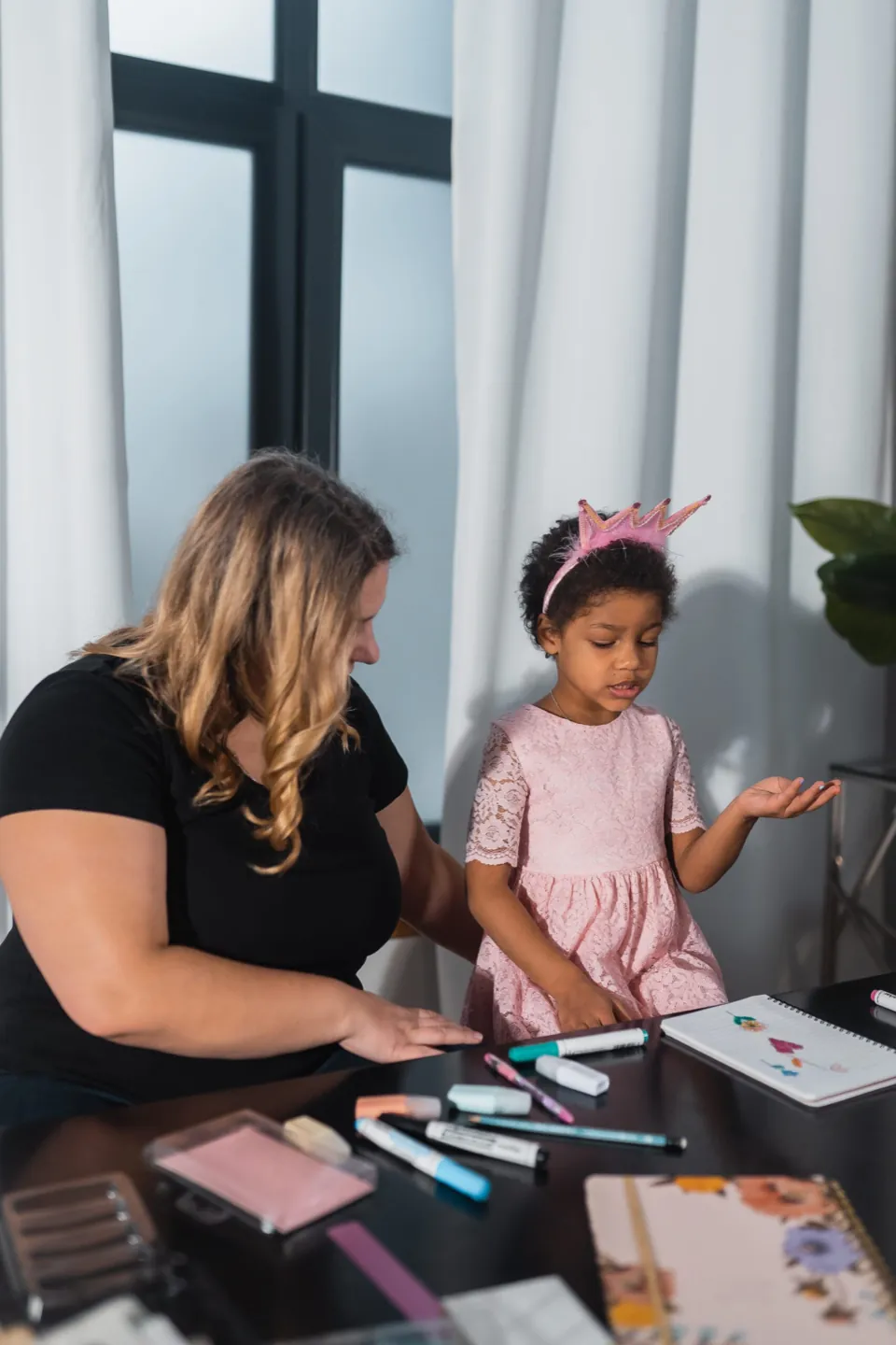 Child-friendly testing room where a clinician administers a standardized assessment at Ethos Wellness
