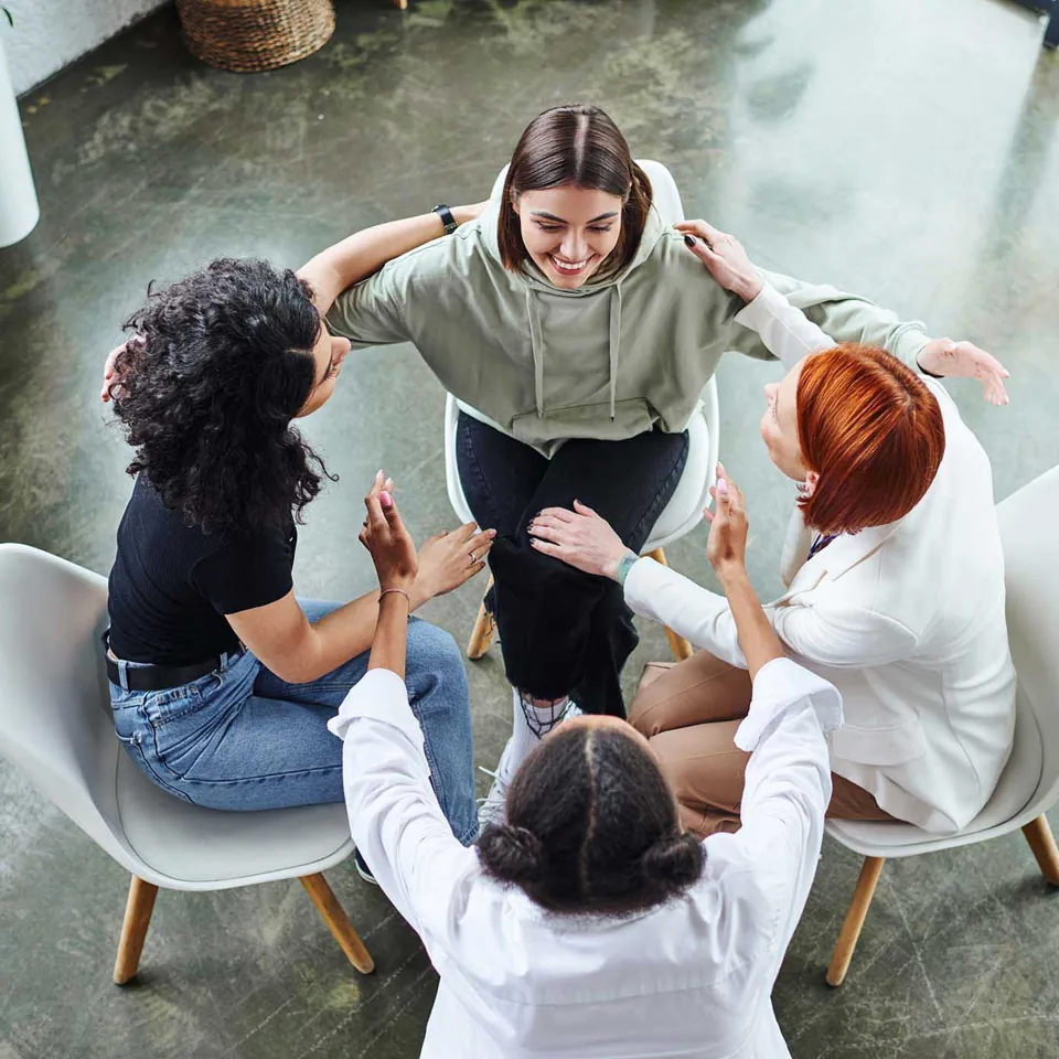 Group therapy circle at Ethos Wellness