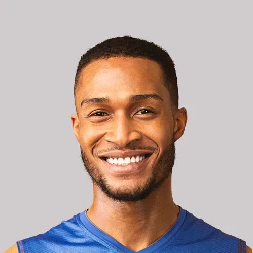 collage of happy multiracial people faces on gray6 UBNG9AE